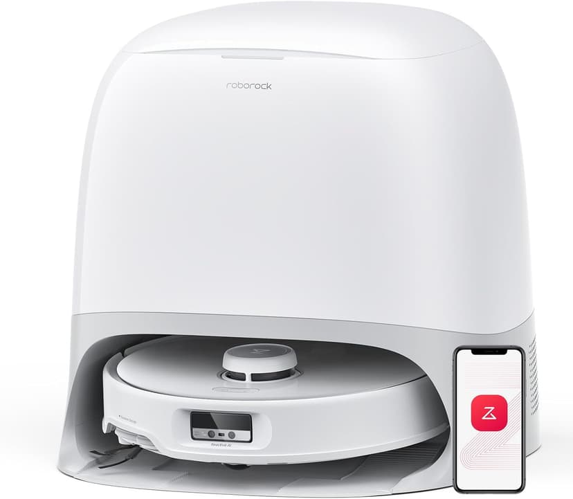 Roborock Qrevo Curv Robot Vacuum Cleaner and Mop | 18,500Pa Suction, Self Cleaning Dock, & Al Obstacle Recognition | Pet Hair, Carpet & Hard Floor