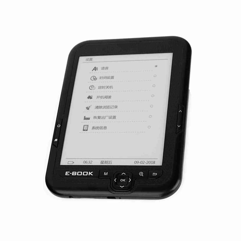 Ebook Reader, USB Reader Devices for 300ppi High Clear Ink Screen, Double RAM, Radio, Pictures, Calendars, More Comfortable Reading Experience, Protecting Your Eyes From Fatigue