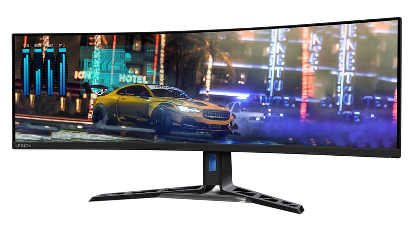 Open Box - Lenovo Legion R45w-30 44.5-inch VA Curved DualQHD 170Hz USB-C Docking Gaming Monitor, For Gaming