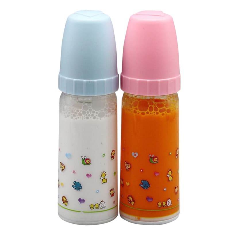 2pcs Baby Dolls Feeding Bottle Set Doll Accessory Disappearing Milk Juice Pretend Play Toy For Kids 140ml Assessments in Education Immersion Education Toddler Education Books Early Learning Center