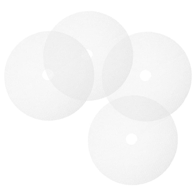 HEATSHAKING 4Pcs Silicone Dehydrator Sheets White Non Stick Pads for Home Food Dryer and Dehydrator Use