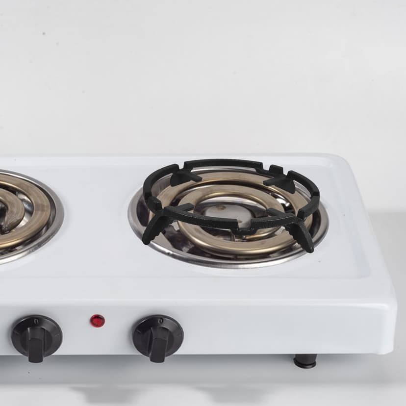 BESTYASH Gas Stove Stand Cast Iron Anti-slip Platform Black 1Pcs