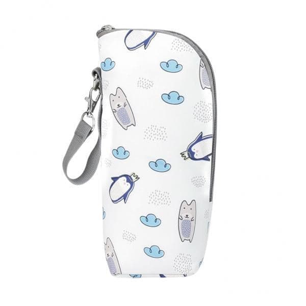 2xMultifunctional Milk Bottle Warm Bag Breastmilk Storage Bags Bag Cartoon White
