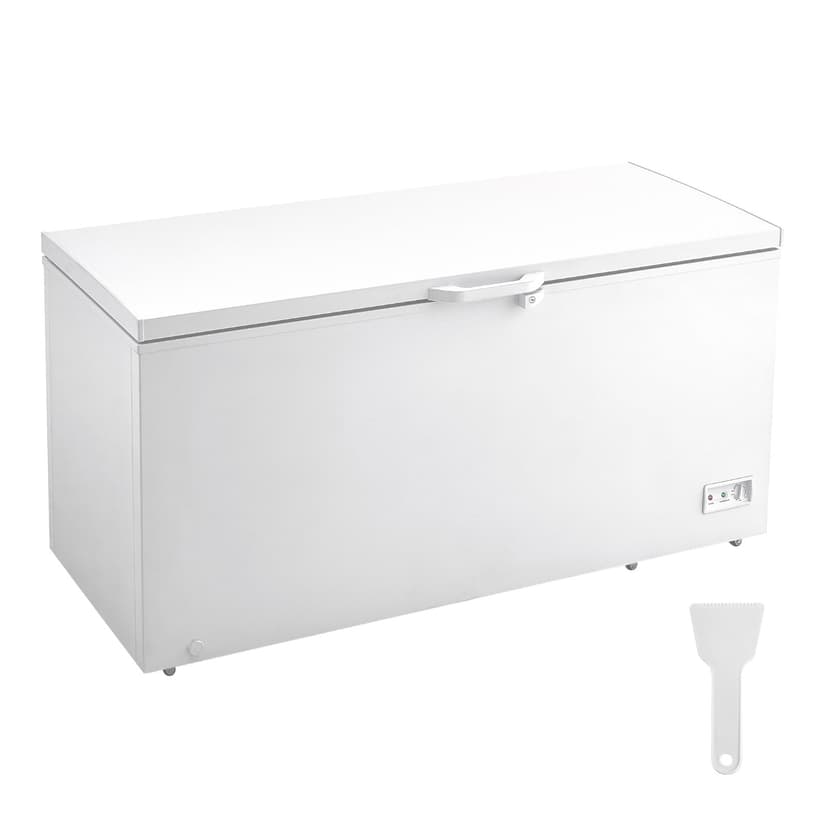 KFFKFF Upright Freezer, 17.2 Cu.ft / 488 L Spacious Deep Freezer & 4 Detachable Baskets, Independent Top Opening Door Commercial Chest Freezers with Secure Lid, 7-Level Temperature Modification