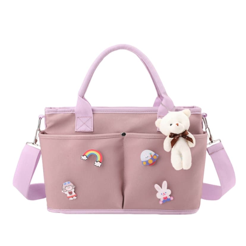 Diaper Bag Backpack for Mom, Large Capacity Baby Diaper Bag with Insulated Pockets, Stroller Clips & Changing Pad, Travel Nursing Bag, Portable Mommy Organizer for Outings