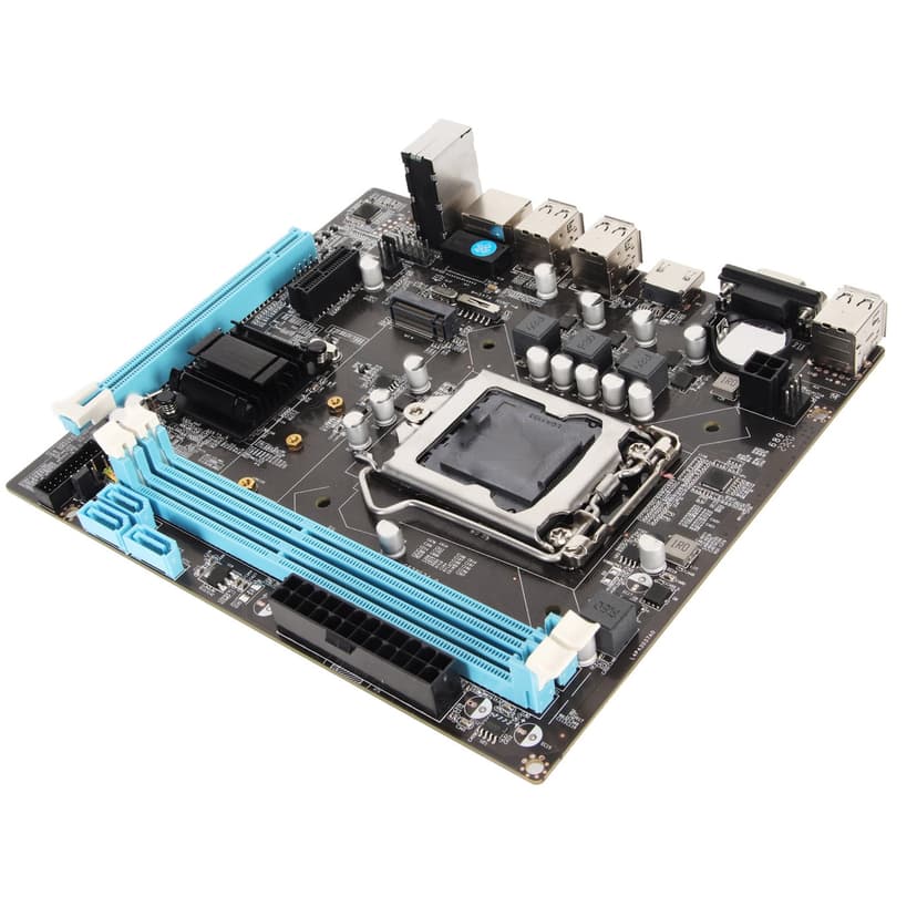 Desktop Motherboard, Dual Channel H61 6 USB2.0 Computer Motherboard For Replacement