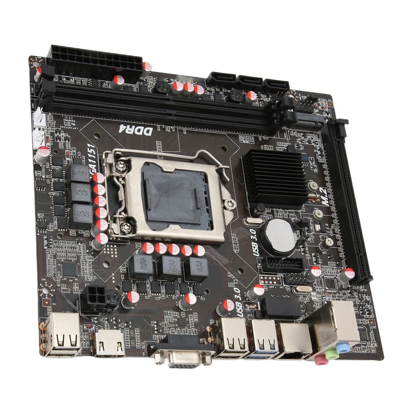 Computer Motherboard, H310BB4 DDR4 M.2 Desktop Computer Motherboard PCIe 3.0 Dual Channel For Desktop Computer
