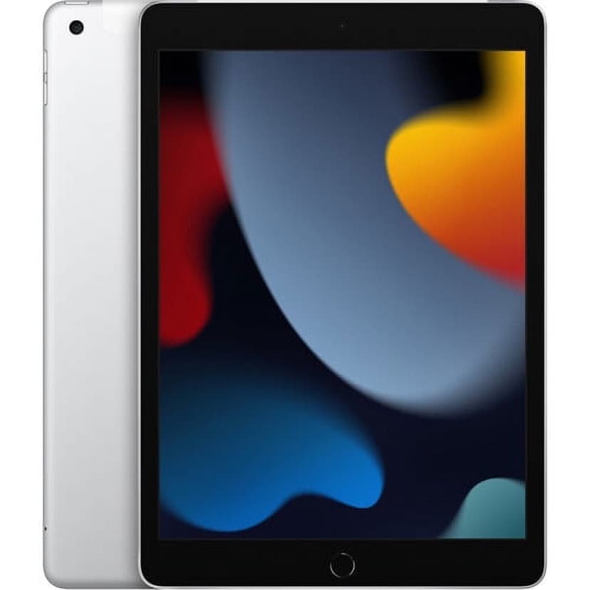 Restored 2021 Apple 10.2-inch iPad Wi-Fi + Cellular 64GB - Silver (9th Generation) (Refurbished)