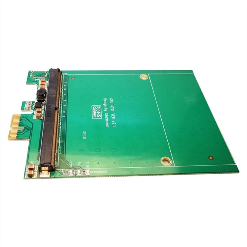 PCI-E to MXM3.0 Graphics Card Riser Card PCI Express X1 to MXM3.0 Adapter Converter Board with LED for BTC Miner Mining,1 x PCI Express 1X to MXM 3.0 Graphics Card Raiser Board,Green
