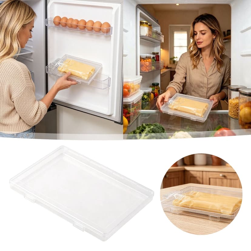 ZZHZGZon Sale Clear Flat Milk Storage Organizer for Freezer and Refrigerator Transparent Milk Storage Tray for Quick Reusable Milk Space Saving Bottle Freezing Solution