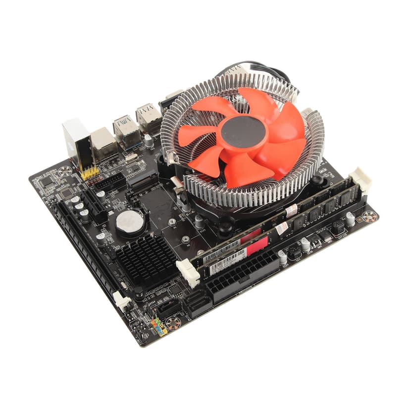PC Motherboard Set, CPU Motherboard Set 4 USB3.0 6 USB2.0 for Desktop