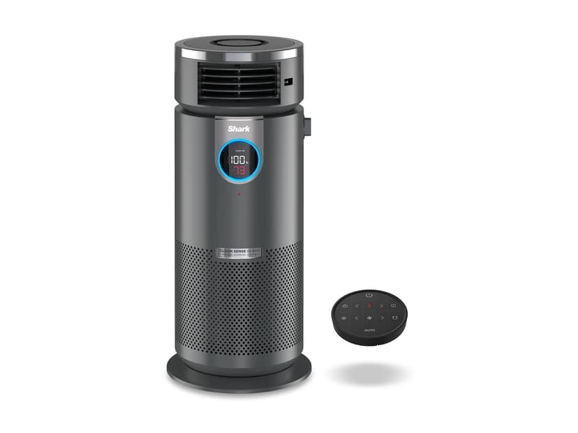 Shark 3-in-1 Air Purifier, Heater And Fan With Nanoseal Hepa, Cleansense Iq, Odor Lock, For 500 Sq. Ft, Gray, Hc452