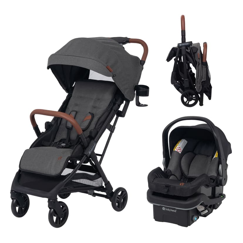 Baby Trend Sonar Compact Lightweight Stroller Travel System with EZ Lift Plus Infant Car Seat and Base