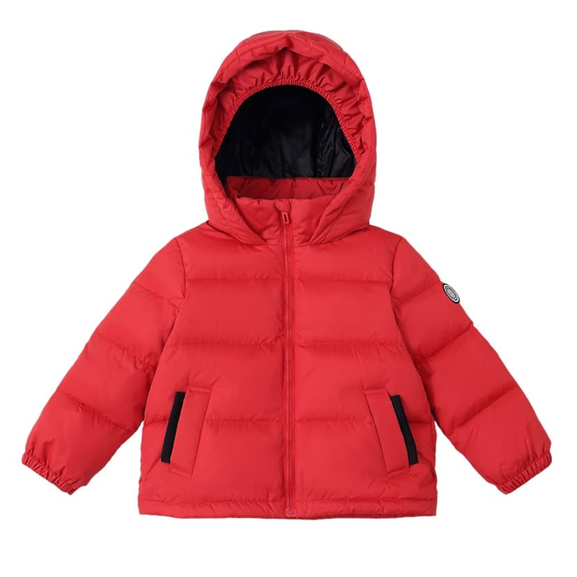 dmqupv Teen Boy Puffer Winter Coat Toddler Boys Girls Winter Coat Jacket Thicken Warm Fleece Outerwear With Hood Pocket For Kid Red,Size for 3-4 Years