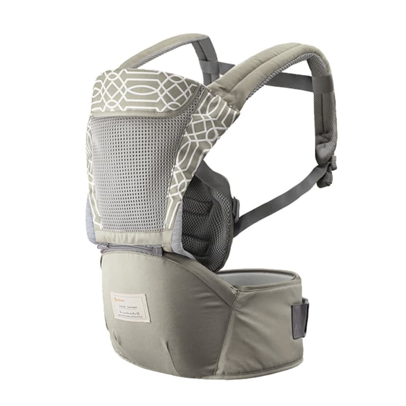Hip Baby Carrier with Hip Breathable & Detachable Design Adjustable Strap Side Pockets Multifunctional Ergonomic Baby Safety Carriers Waist Stool for 0-36 Months Babies