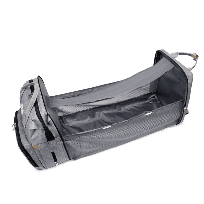Multifunctional Mummy Backpack with Foldable Crib, Pregnant Woman Diaper Bag, Storage Nursing Bag,