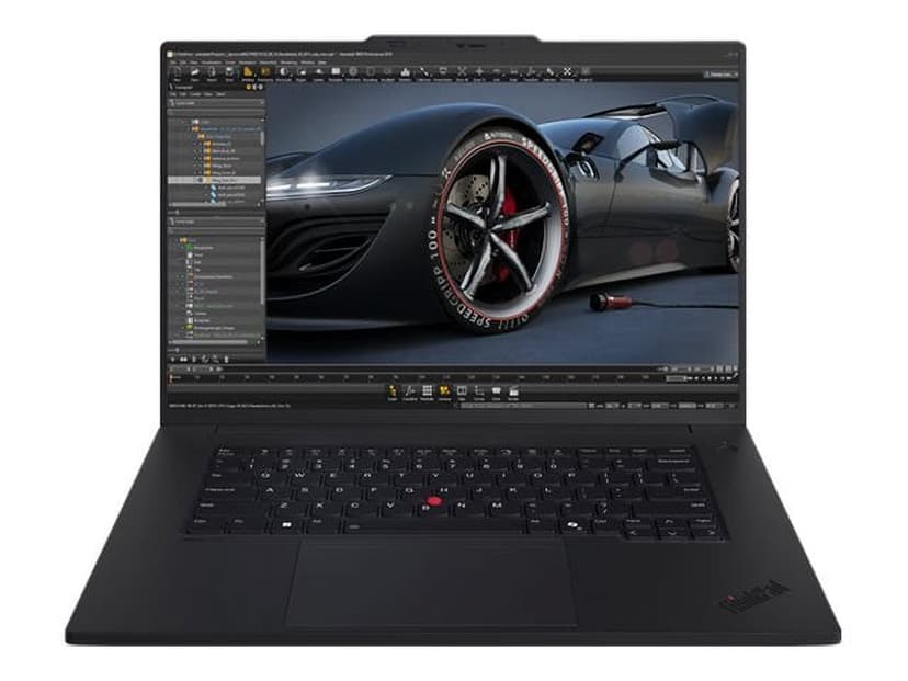 Lenovo ThinkPad P1 Gen 7 21KV - Intel Core Ultra 7 - 165H / up to 5 GHz - Intel Evo vPro Enterprise Platform - Win 11 Pro - RTX 2000 Ada - 64 GB RAM - 2 TB SSD TCG Opal Encryption 2, NVMe, Performance - 16" OLED touchscreen 3840 x 2400 (WQUXGA) - Wi-Fi 7, Bluetooth - black - kbd: English - with 3 Years Lenovo Premier Support