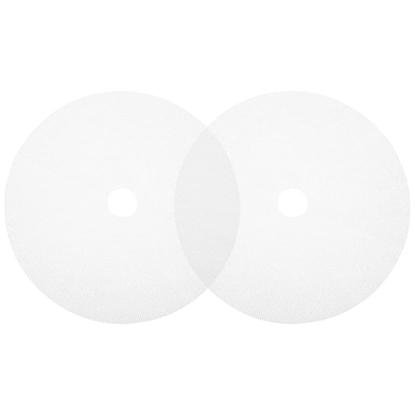 HOOWIFFY 2Pcs Silicone Dehydrator Sheets for Food Dehydration in Round White Design for Home Use