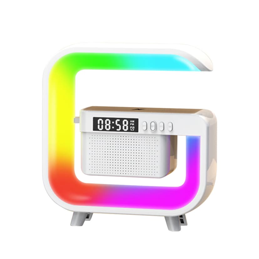 Speakers Bluetooth Wireless Speaker Mobile Phone Wireless Charging Smart Bluetooth Connection Subwoofer Atmospheres Light Music Clock Smart Light Bulbs