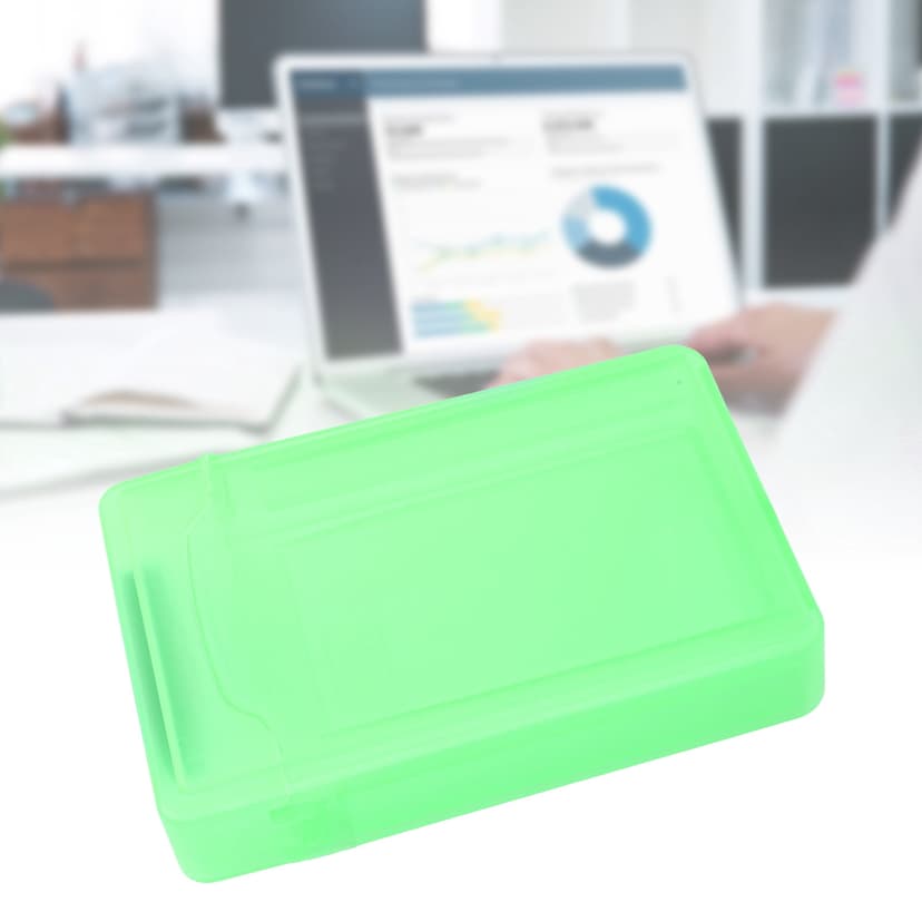 Drive Storage Case, Hard Disk Box Non Slip For 3.5in HDD SSD Gray,White,Blue,Red,Green