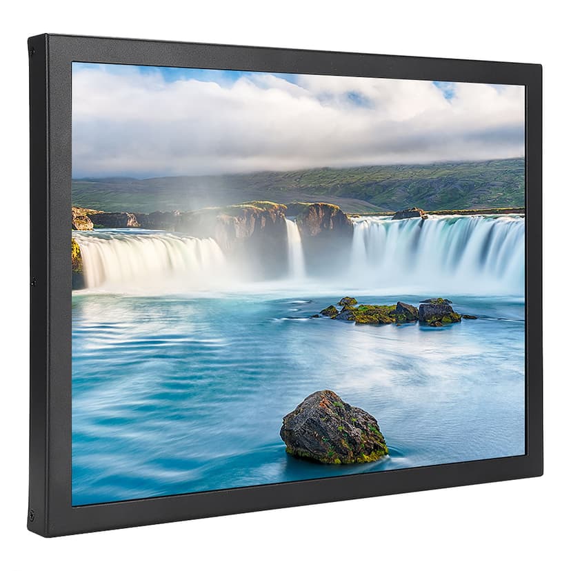 Gaming Monitor, TFT Embedded 15in Wall Mounted Industrial Monitor Professional For CCTV For PC For Computer For TV