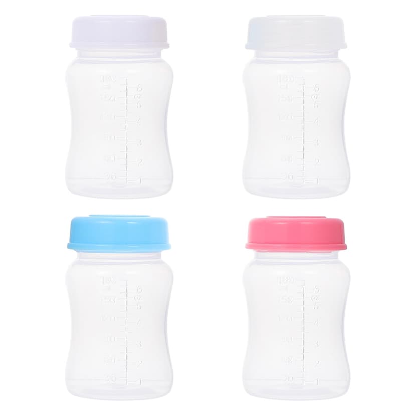 SHISUYAN 4Pcs Wide Breast Nursing Holder Breast Milk Preservation Bottle (Mixed Color)