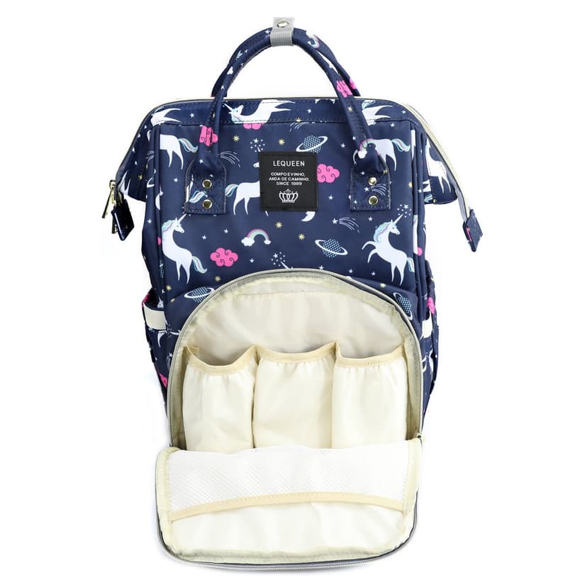 Diaper Bag Wide Open Baby Diaper Backpack Nappy Bags Large Capacity Baby Bags with Unicorn Printing