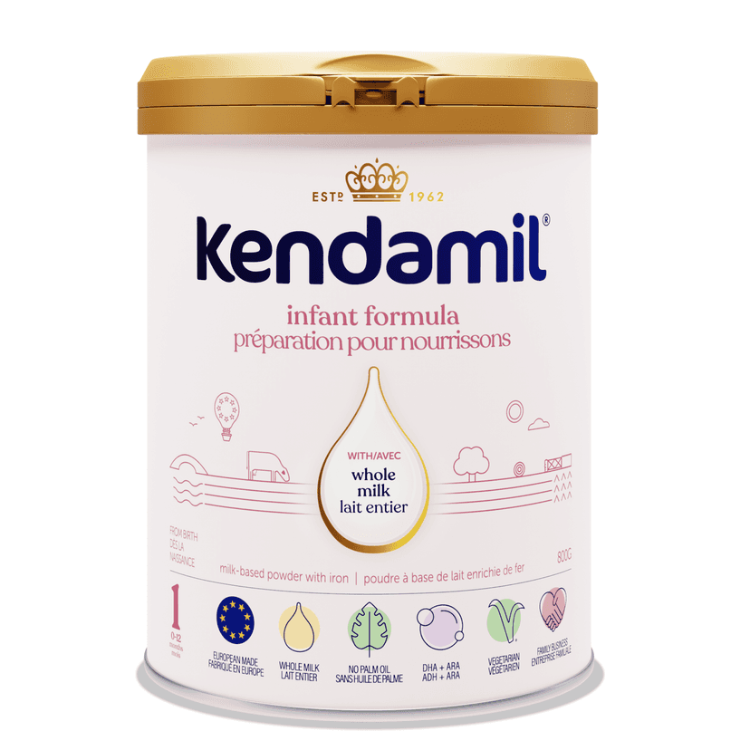 Kendamil Whole Milk Powder Baby Formula, 800g, European with HMOs, Prebiotics, No Palm Oil or Soy, with DHA, 0-12 Months