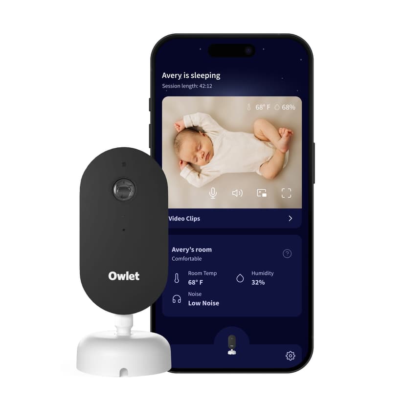 Owlet Dream Sight™ – Smart 2K HD Video Baby Monitor, Real-Time Alerts, Secure WiFi, 2-Way Talk
