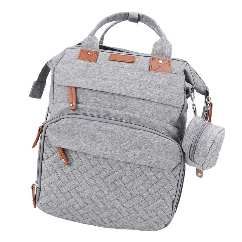 Foldable Diaper Bag Foldable Multifunctional Baby Diaper Backpack with USB Charging Port for Travel