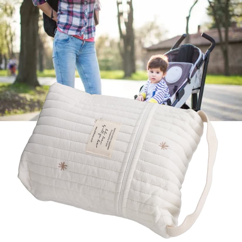 Diaper Bag Organizing Pouches, Multifunction Maternity Bag Mini Diaper Bag Diaper Bag Tote Quilted Cotton Cute Diaper Bag Baby Zipper Bag for Bottle Wipes Pacifier