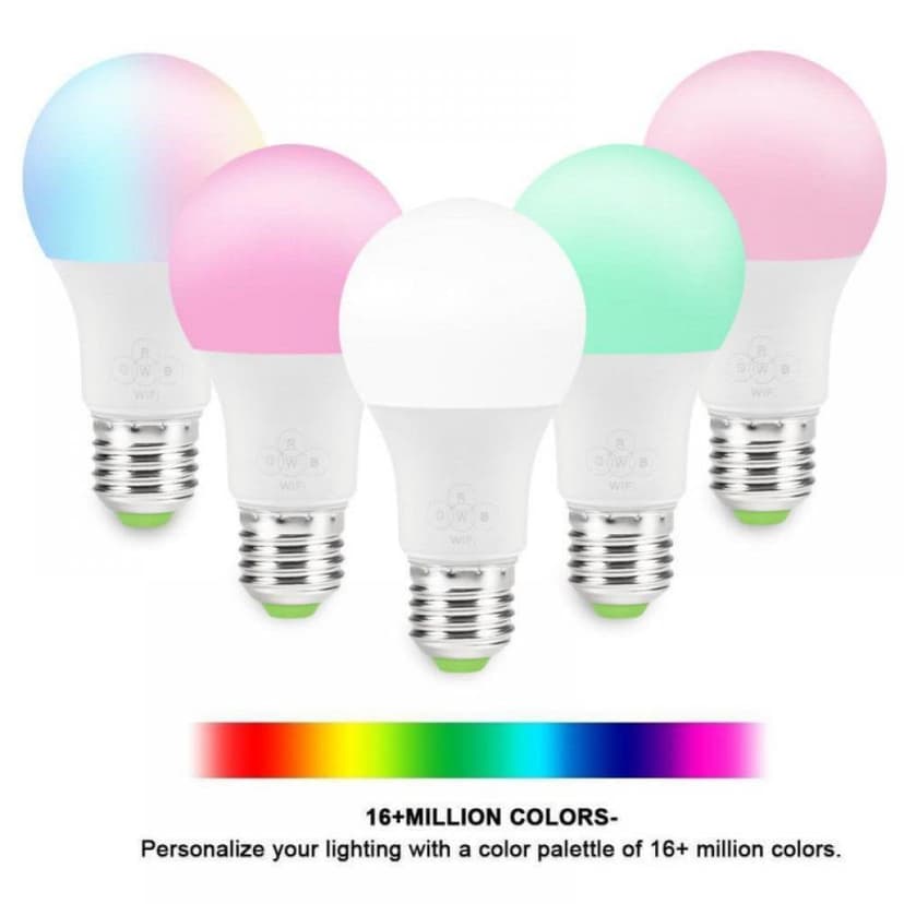 Smart Wifi LED Bulb for Amazon Alexa/Google Home App Control Multi-Color