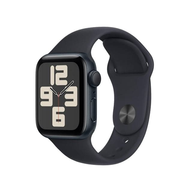 Apple Watch SE (2nd Generation) 40mm GPS Midnight Aluminum Case with Midnight Sport Band (S/M)- Open Box