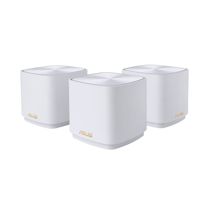 ASUS ZenWiFi AX Mini XD4 Whole Home Dual band Mesh WiFi 6 System upto 4800 sq ft - 3 Pack White