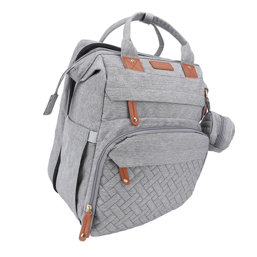 Diaper Bag Foldable Multifunctional Baby Diaper Backpack with USB Charging Port for Travel