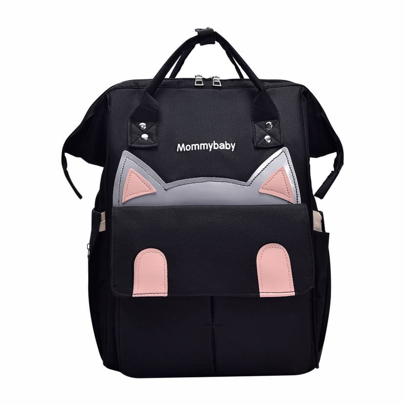 TOUMENY Large Capacity Multifunctional Diaper Bag Backpack, Insulated Bottle Compartment Anti-Theft Rear Pocket, Fashionable Outdoor Leisure Mother Baby Travel Essential