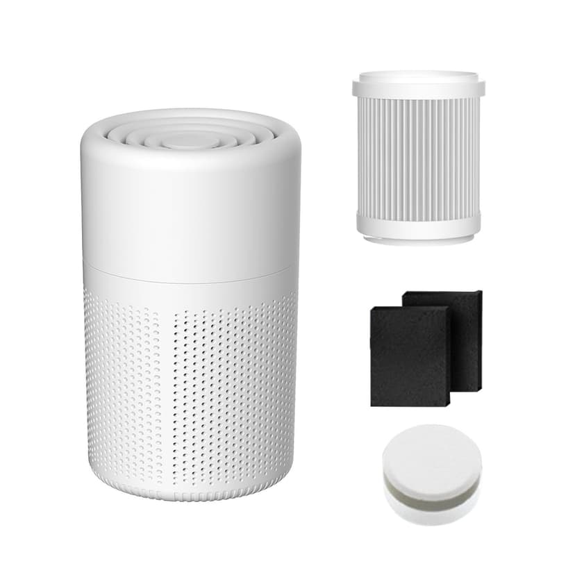 AC Filter Air Purifier with Aromatherapy Sheet, USB Powered Compact for Bedroom and Office