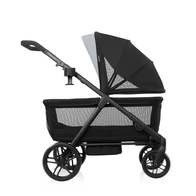 Evenflo Omni Crew Stroller Wagon (Licorice Black) (Age 0-6 Years) (Weight 55 lbs per side)