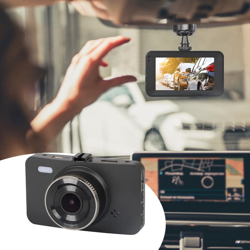TACILIP Car Accessories, Lens Dash Cam Driving Recorder 1080 HD 3-inch Front and Rear Car Cameras 170 ° Wide Angle Support for Parking Monitoring, Motion Detection, Sensing, Birthday Gifts