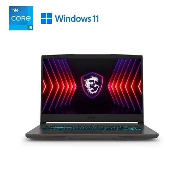 MSI Thin 15 15.6" 144Hz Gaming Laptop, Intel i5-12450H, RTX2050, 8GB DDR4, 512GB SSD, Win 11 Home