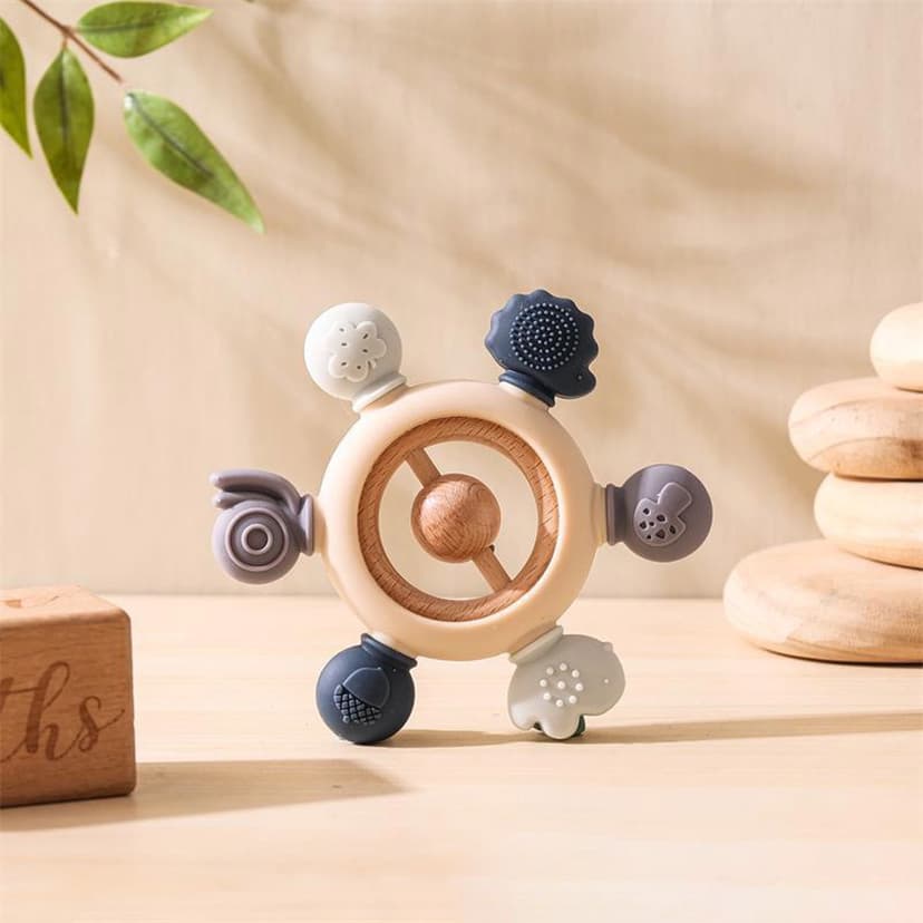Beechwood Ring Teether Baby Girl Towel Baby Boy Bathtub with Temperature 3 Month Old for Babies Bathtub Seat for Baby Toddler Educational Age 2-3 Baby Bath Support Baby Bath Book Girl Baby Bath Tub