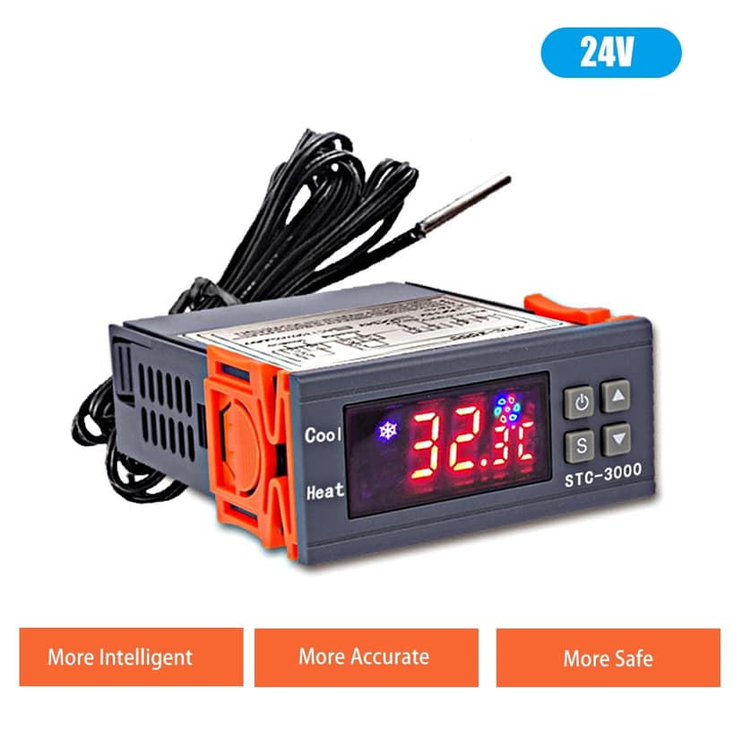 Amdohai STC-3000 Digital Temperature Switch Controller ℃ ℉ Display Heating Cooling Relay