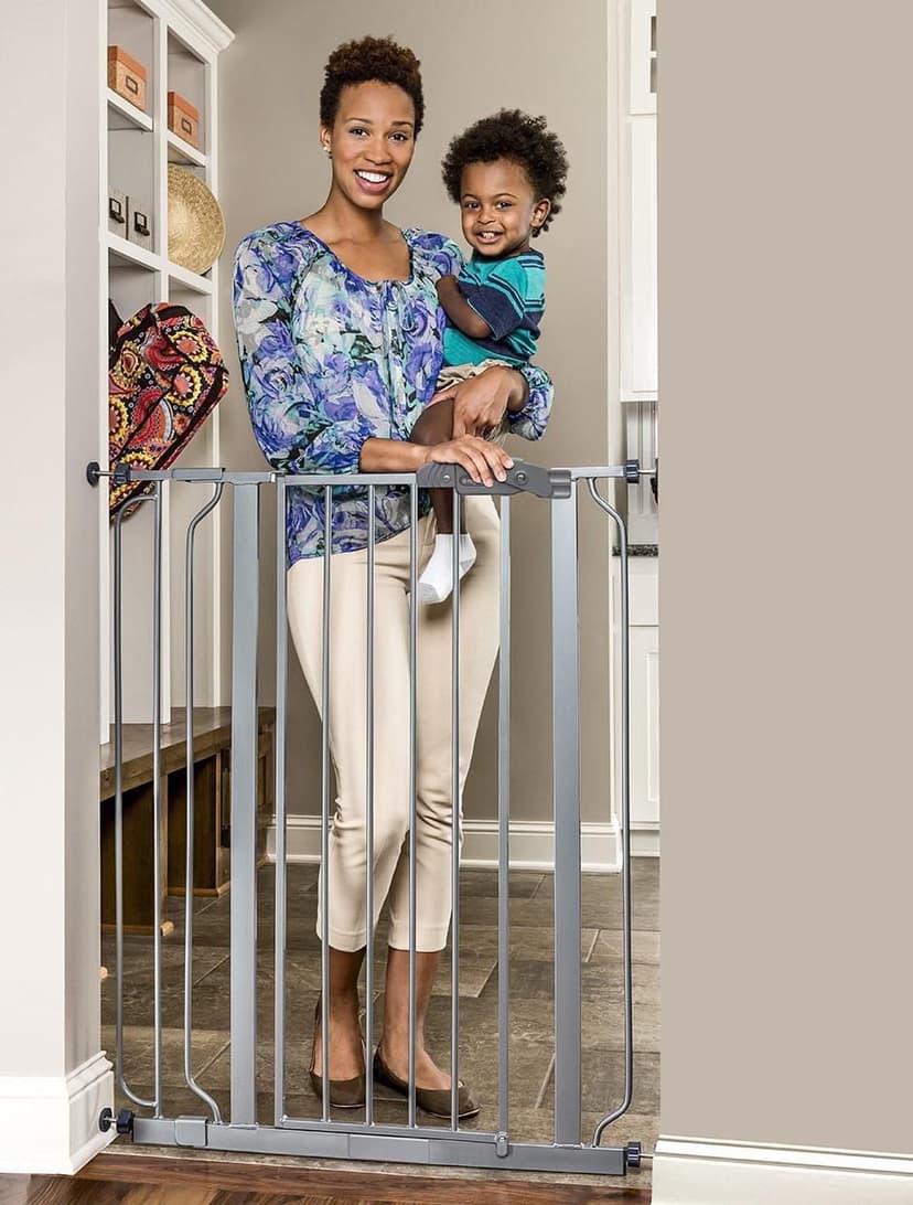Regalo Extra Tall Baby Gate Silver
