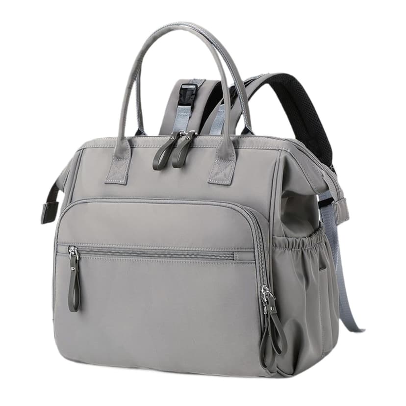 MERIGLARE Diaper Tote Bag Waterproof Shoulder Bag for Mom Carrying Bag Baby Diaper Bag Gray