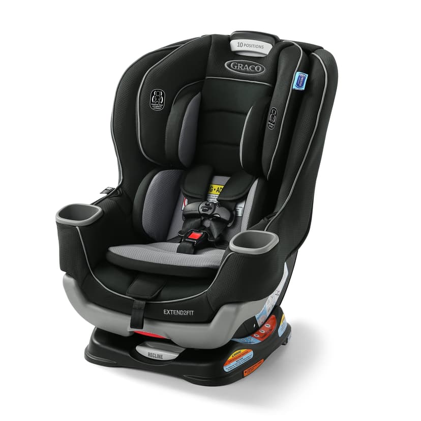 Graco Extend2Fit 2-in-1 Convertible Car Seat, 1.8-30 kg (4-65 lb), Forward & Rear-Facing