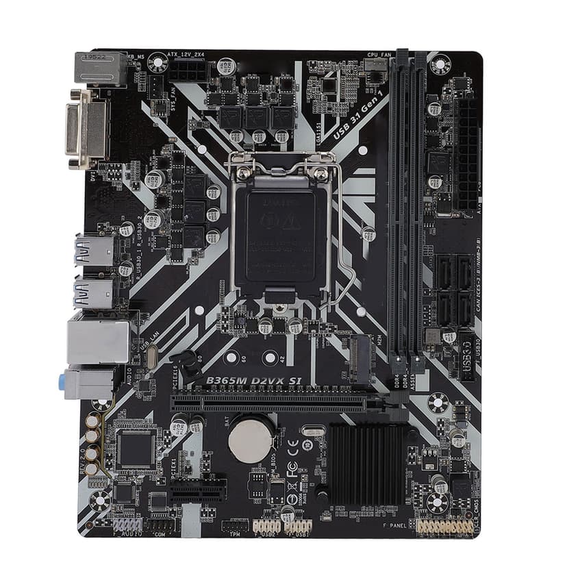 Motherboard, M ATX Desktop Computer Motherboard DDR4x2 DIMM for Home