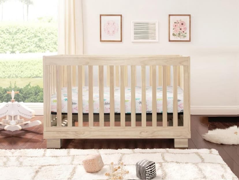 Concord Baby Brady 4-in-1 Baby Crib With Drawer - Bleached Natural