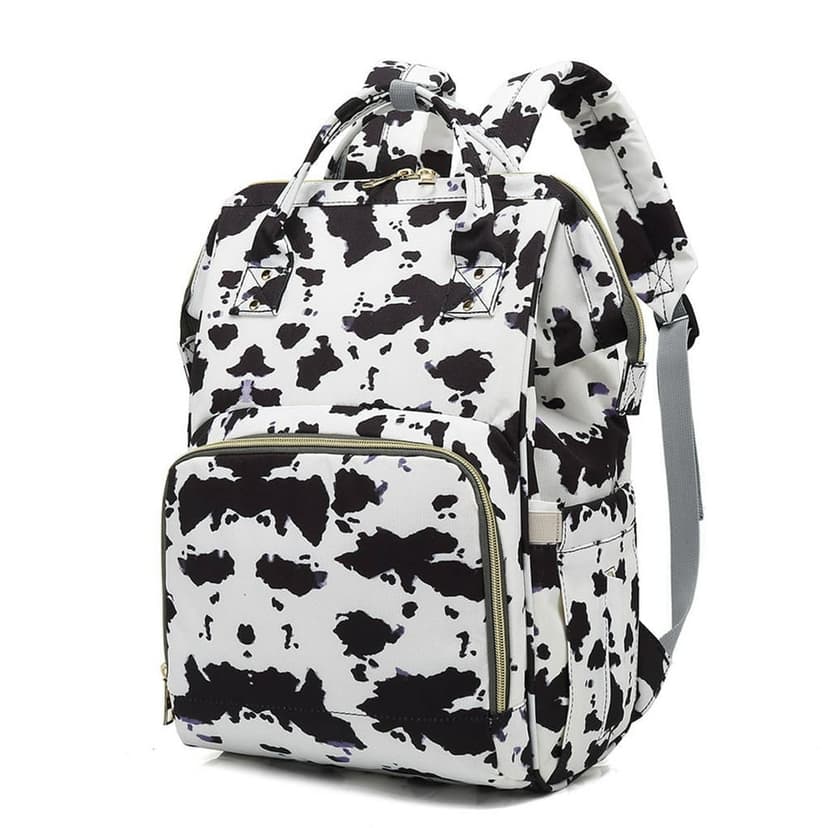 HLONK Cow Spots Print Diaper Bag Backpack Maternity Baby Changing Bag Backpacks