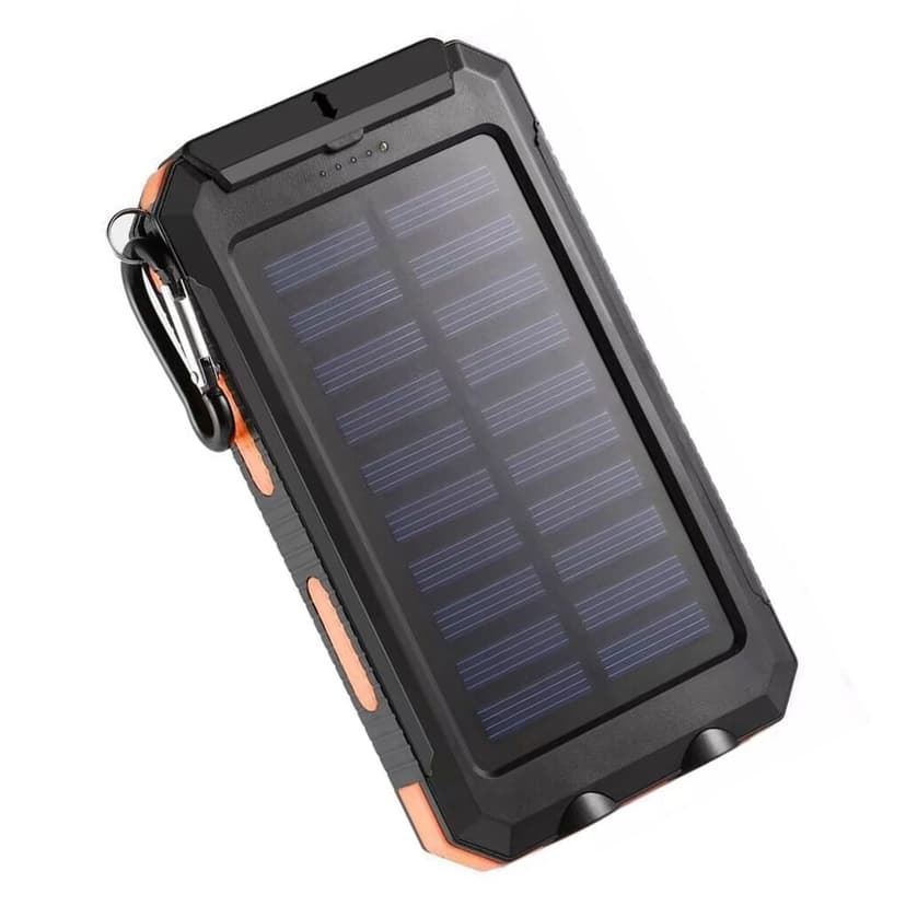 Youkk Professional Solar Power Bank Lithium Polymer Battery Fast Charging Portable Charger 2.1A 2 USB Ports Battery Pack with Dual Led 4000mah