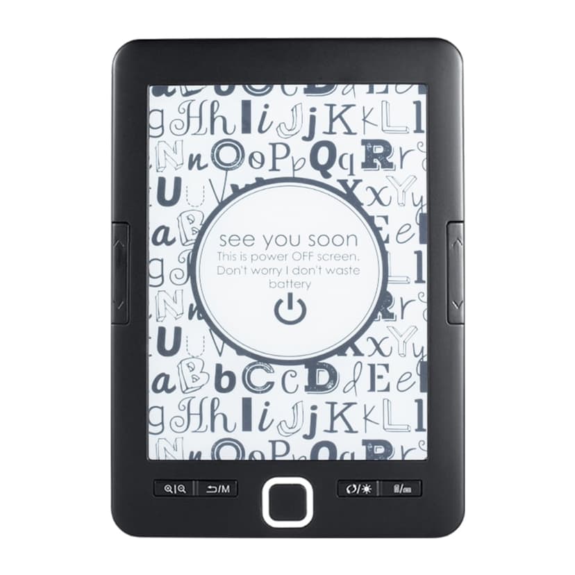BK6033 6-inch E-Ink E-Reader with 8GB Storage & Protective Case - 1024x758 Resolution, 1500mAh Battery, Eye-Friendly Display for Reading Books, PDFs, Comics - Supports Annotation, Font Adjustment,